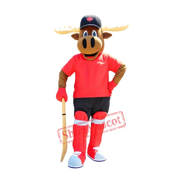 Superb Sport Moose Mascot Costume