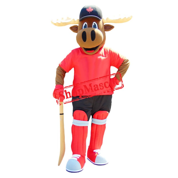Superb Sport Moose Mascot Costume