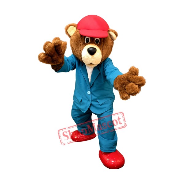 Handsome Bear Mascot Costume Handsome Bear Mascot Costume