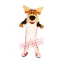Smiling Lightweight Moose Mascot Costume