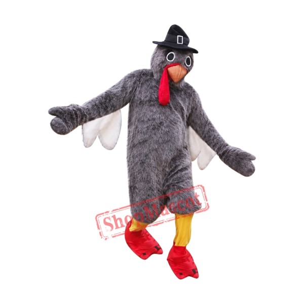Grey Lightweight Turkey Mascot Costume Grey Lightweight Turkey Mascot Costume