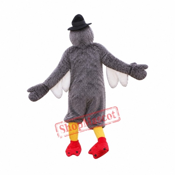 Grey Lightweight Turkey Mascot Costume Grey Lightweight Turkey Mascot Costume