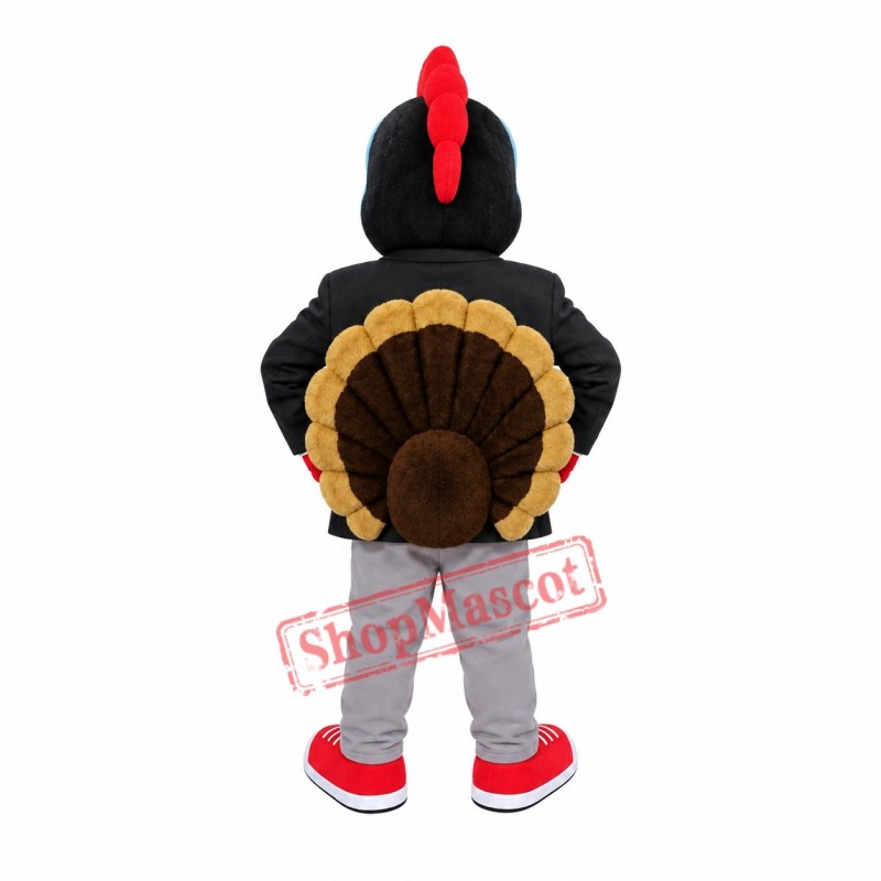 Handsome Turkey Mascot Costume