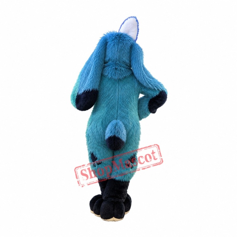 Superb Blue Rabbit Mascot Costume Superb Blue Rabbit Mascot Costume