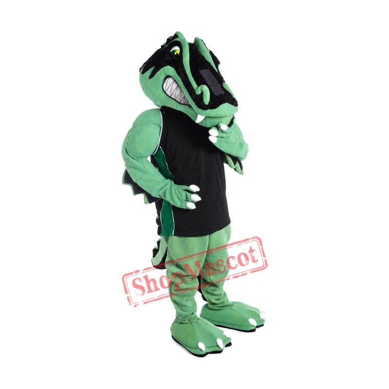 Sport Green Gator Mascot Costume Sport Green Gator Mascot Costume