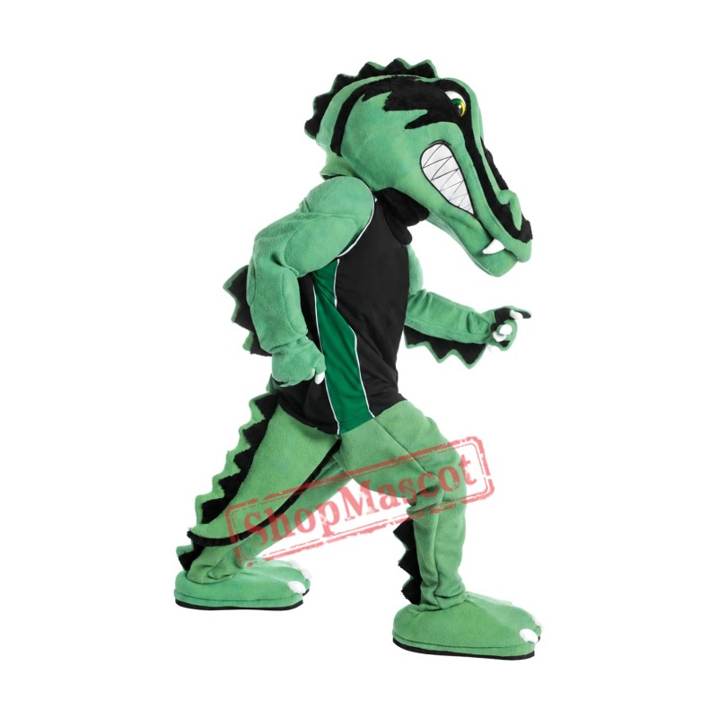 Sport Green Gator Mascot Costume Sport Green Gator Mascot Costume