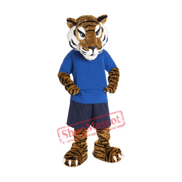 Superb Sport Tiger Mascot Costume Superb Sport Tiger Mascot Costume