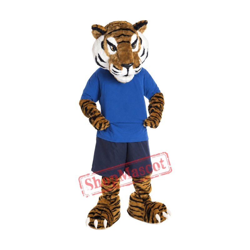 Superb Sport Tiger Mascot Costume Superb Sport Tiger Mascot Costume
