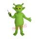 Cute Green Alien Mascot Costume