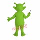 Cute Green Alien Mascot Costume