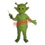 Cute Green Alien Mascot Costume