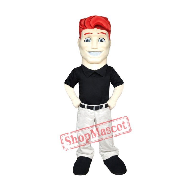 Red Hair Man Mascot Costume Red Hair Man Mascot Costume