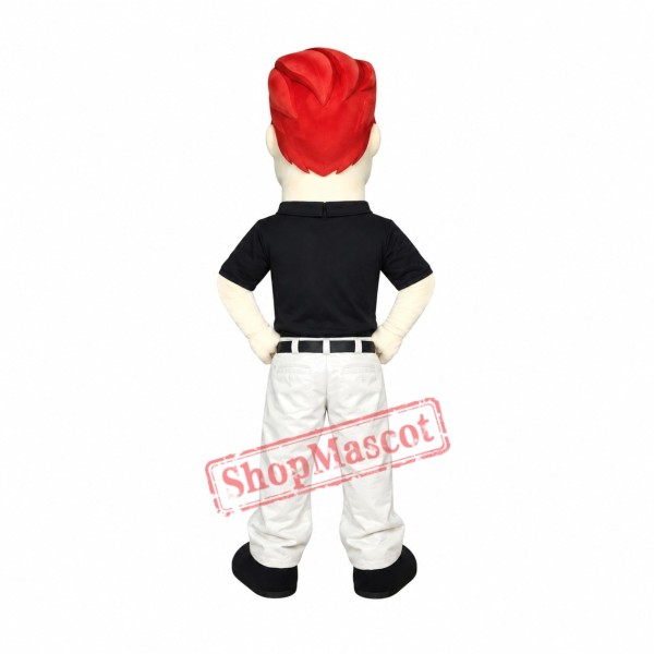 Red Hair Man Mascot Costume Red Hair Man Mascot Costume