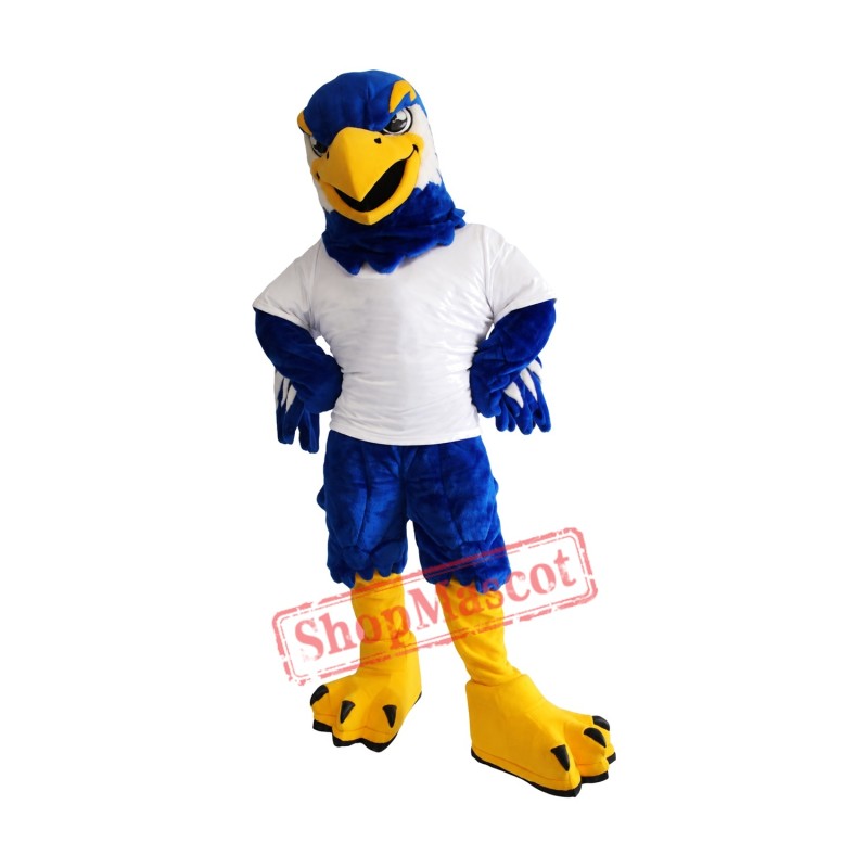Fierce Blue & White Eagle Mascot Costume