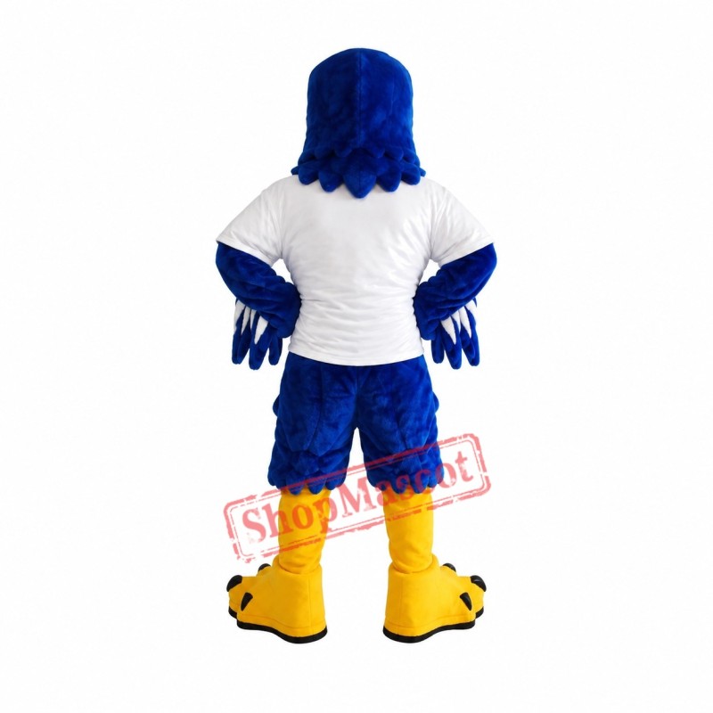 Fierce Blue & White Eagle Mascot Costume