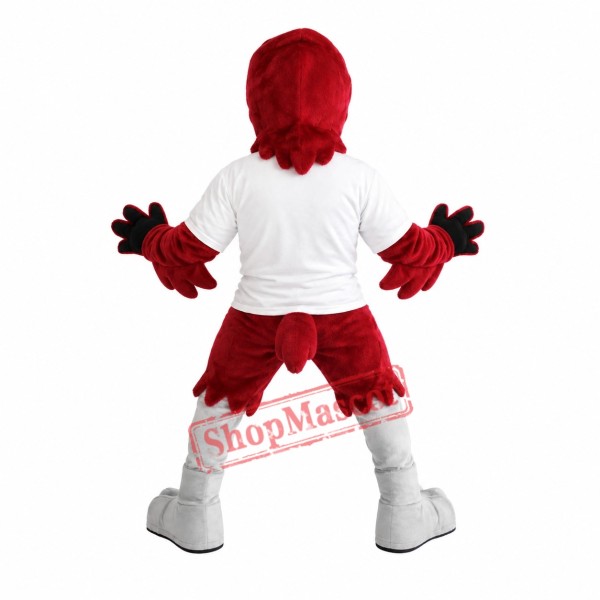 Red Fierce Eagle Mascot Costume Red Fierce Eagle Mascot Costume