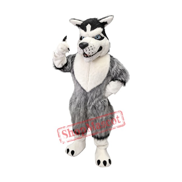 Fierce Wild Wolf Mascot Costume Fierce Wild Wolf Mascot Costume