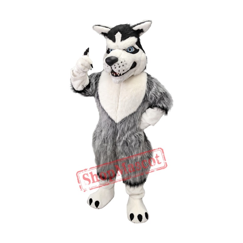 Fierce Wild Wolf Mascot Costume