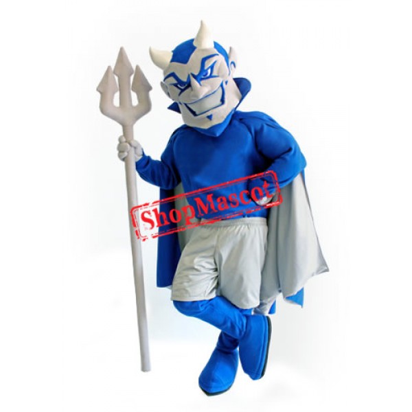Superb Lightweight Blue Devil Mascot Costume