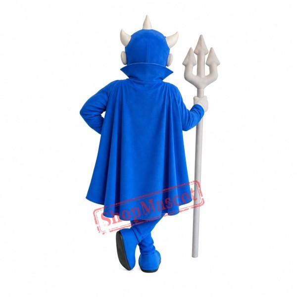 Superb Lightweight Blue Devil Mascot Costume