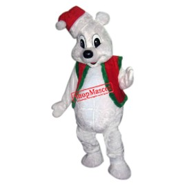 Lovely Christmas Polar Bear Mascot Costume