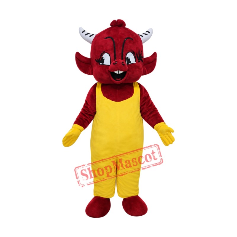 Red Devil Boy Mascot Costume Red Devil Boy Mascot Costume