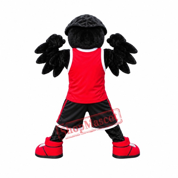 Sport College Raven Mascot Costume Sport College Raven Mascot Costume