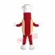 Chef Hot Dog Mascot Costume