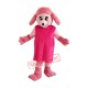 Pink Pregnant Dog Mascot Costume Pink Pregnant Dog Mascot Costume