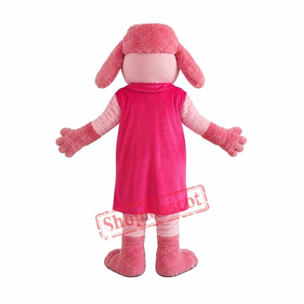 Pink Pregnant Dog Mascot Costume Pink Pregnant Dog Mascot Costume