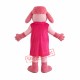 Pink Pregnant Dog Mascot Costume Pink Pregnant Dog Mascot Costume