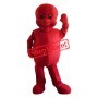 Red Alien Mascot Costume