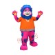Pink & Blue Lion Mascot Costume Pink & Blue Lion Mascot Costume