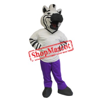 Superb Cute Zebra Mascot Costume