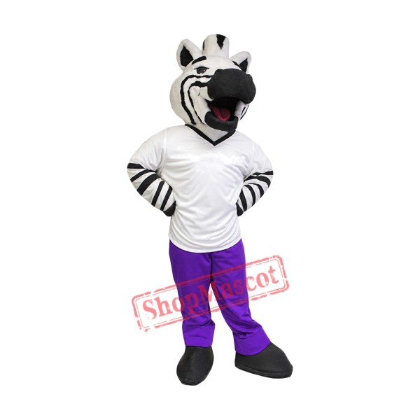 Superb Cute Zebra Mascot Costume