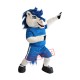 White & Blue Horse Mascot Costume White & Blue Horse Mascot Costume
