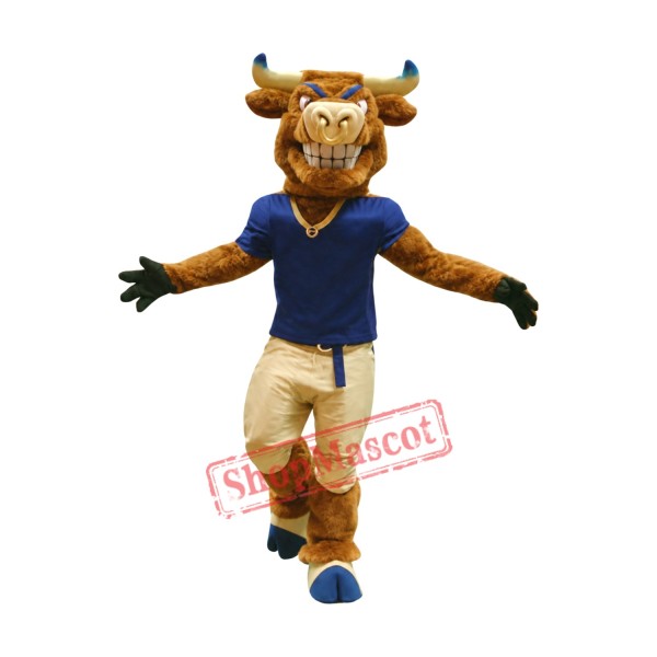 Power Sport Bull Mascot Costume Power Sport Bull Mascot Costume