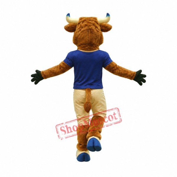 Power Sport Bull Mascot Costume Power Sport Bull Mascot Costume