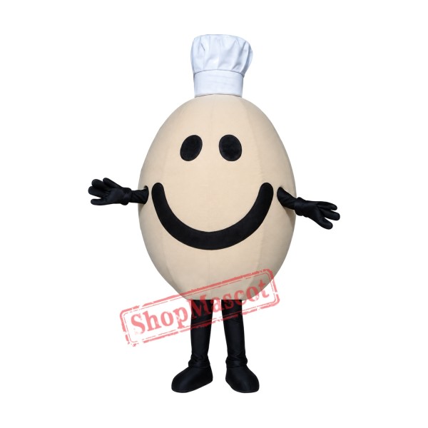 Chef Egg Mascot Costume Chef Egg Mascot Costume
