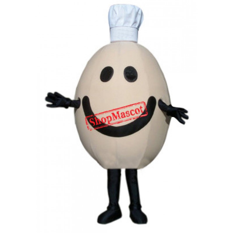 Chef Egg Mascot Costume