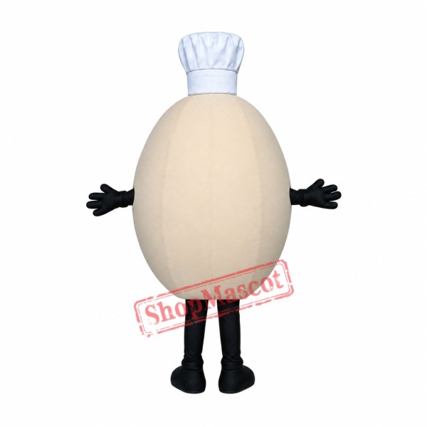Chef Egg Mascot Costume Chef Egg Mascot Costume