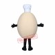 Chef Egg Mascot Costume Chef Egg Mascot Costume