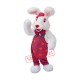 Superb White Rabbit Bunny Mascot Costume Superb White Rabbit Bunny Mascot Costume