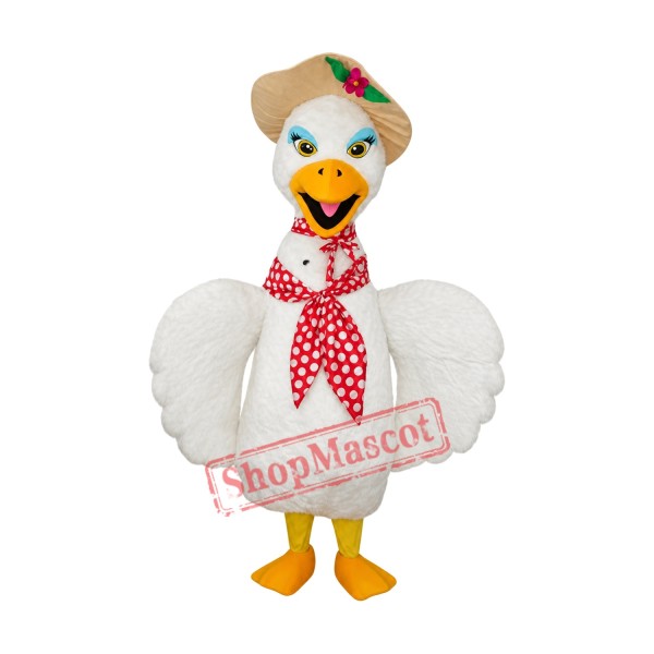 Beautiful Swan Mascot costume