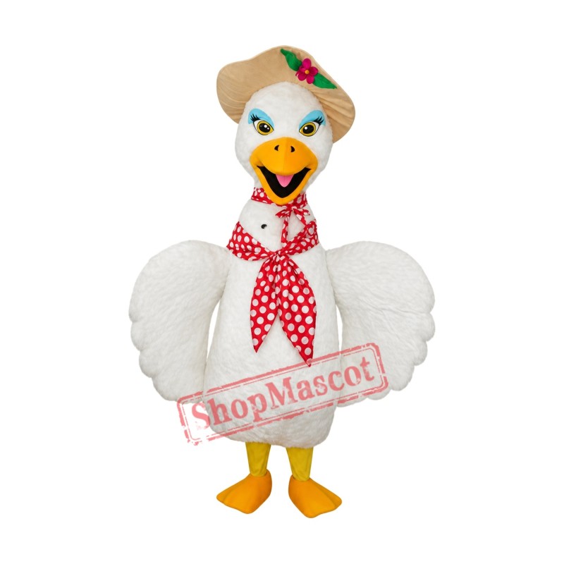 Beautiful Swan Mascot costume