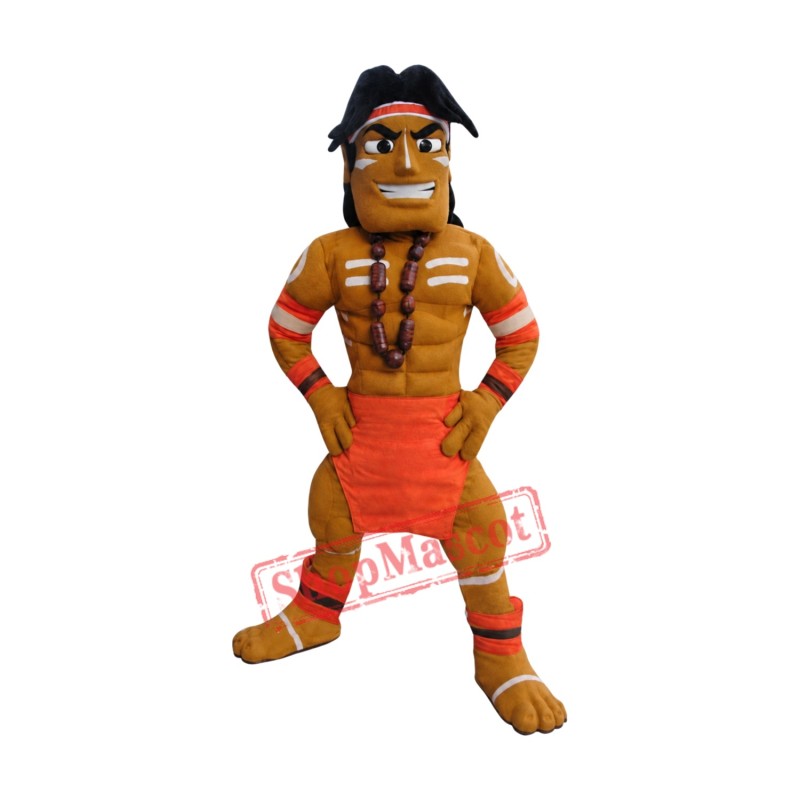 Indian Warrior Mascot Costume Indian Warrior Mascot Costume