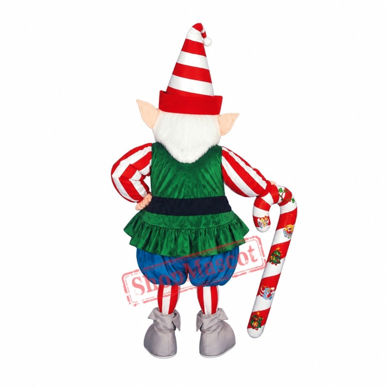 Happy Christmas Elf Mascot Costume