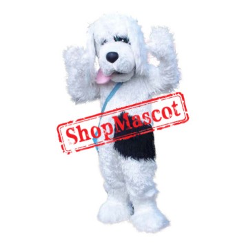 Superb Plush White Dog Mascot Costume