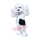 Superb Plush White Dog Mascot Costume Superb Plush White Dog Mascot Costume
