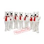 Superb Christmas Polar Bear Mascot Costume